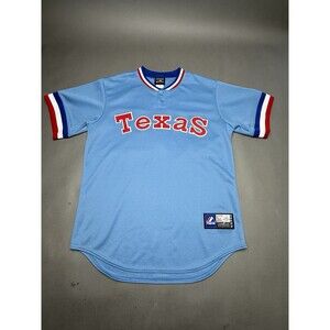 Nolan Ryan 34 1976 Texas Rangers Cooperstown Men's Blue Road Throwback Jersey M